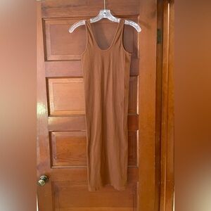 Tan Ribbed H&M Dress